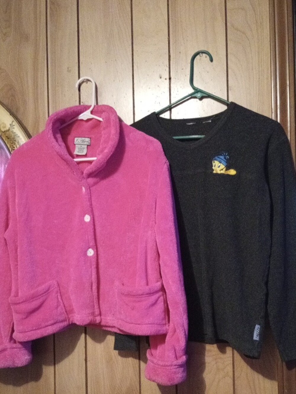 Pink Teddy Jacket#FREE Disney Dark Gray Pullover Sweatshirt
